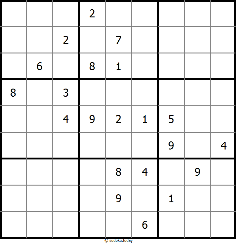 Sudoku Non-15 #12573