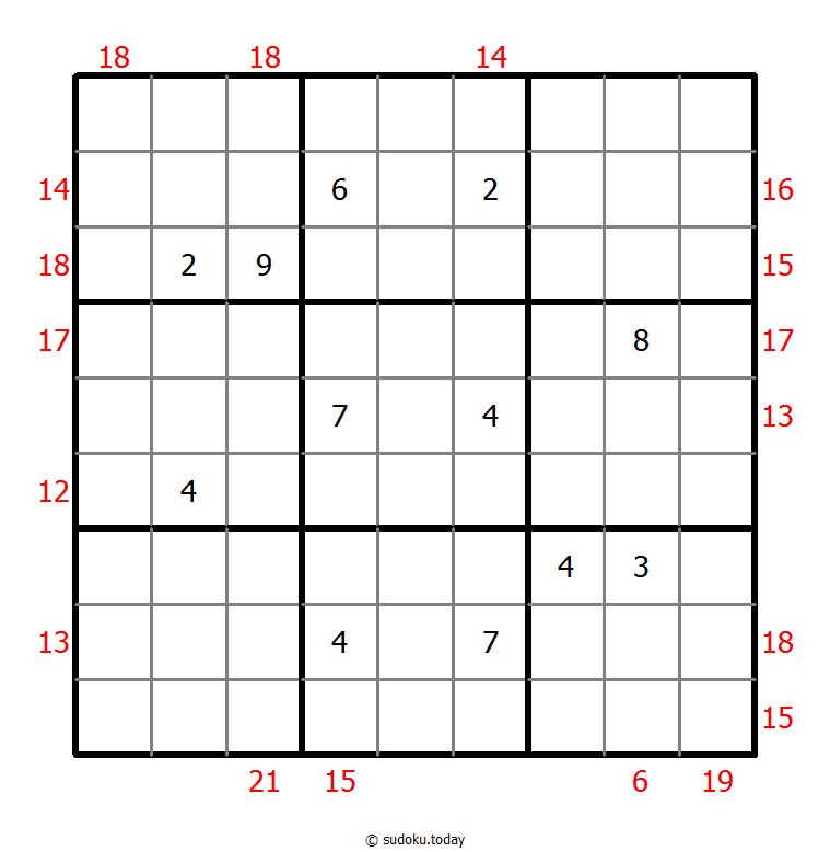 Sum Frame Sudoku 01 November 2025