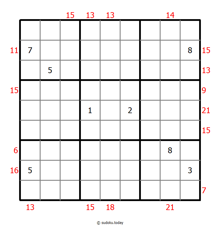 Sum Frame Sudoku 28 November 2025