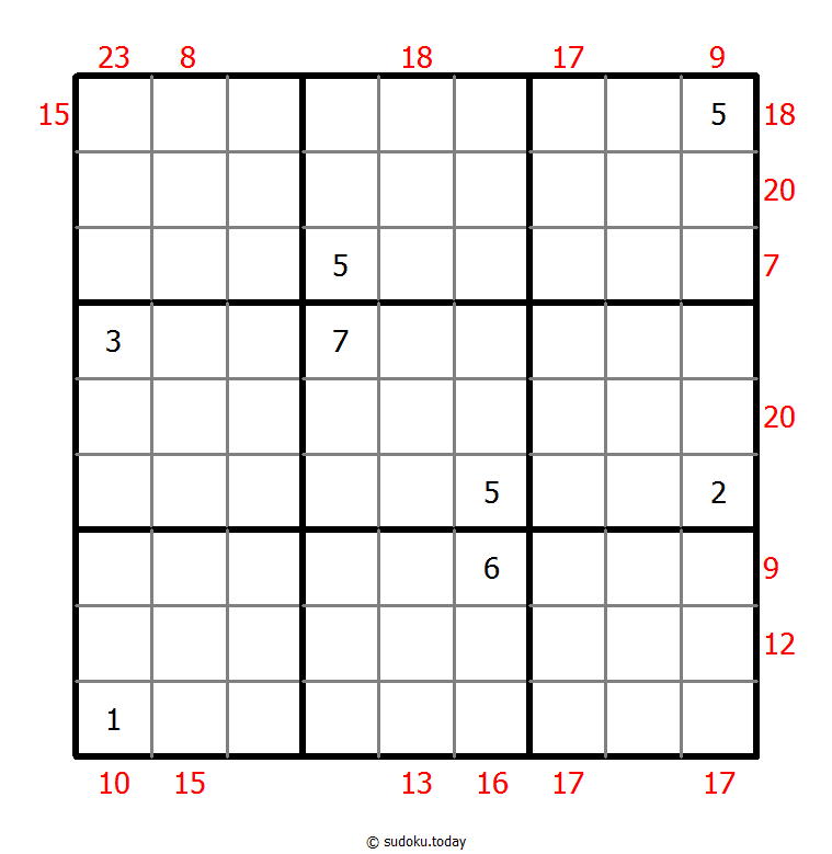 Sum Frame Sudoku 30-January-2021