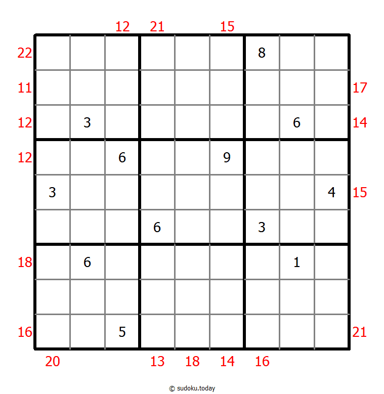 Sum Frame Sudoku 28 October 2025