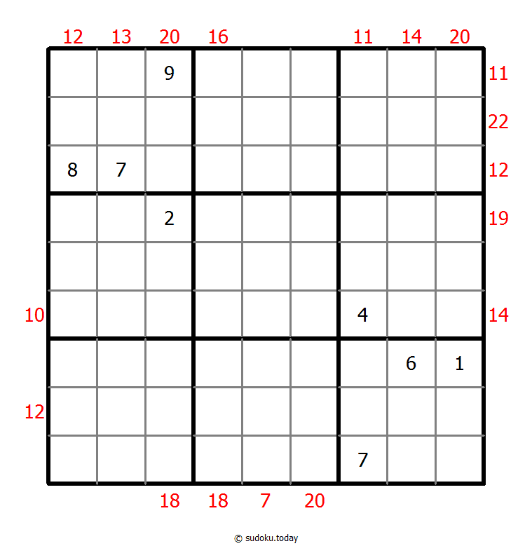 Sum Frame Sudoku 13-June-2020