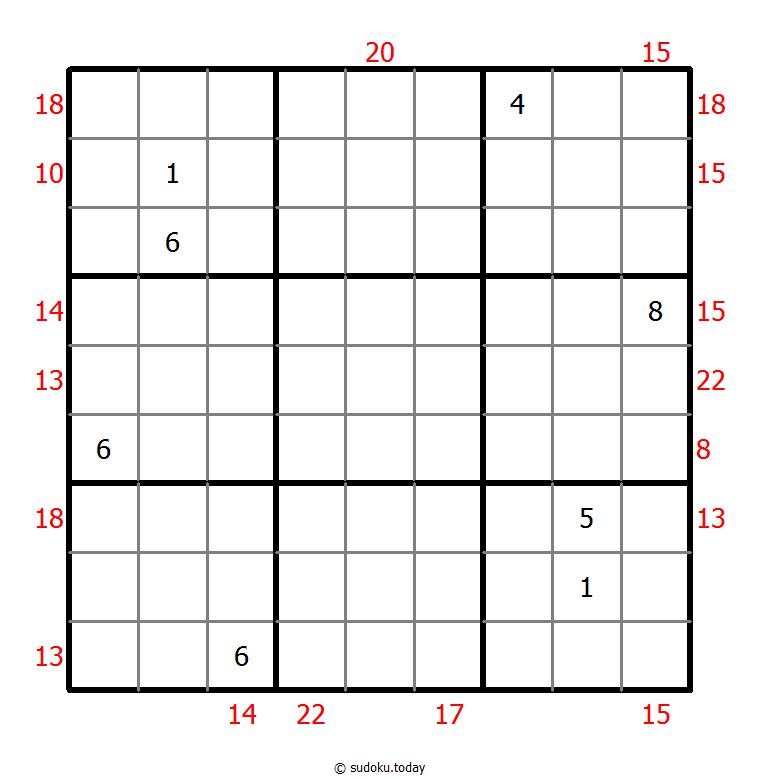 Sum Frame Sudoku 14-January-2021