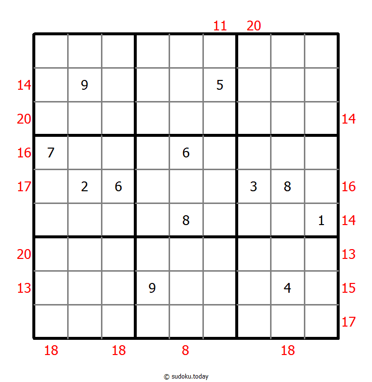 Sum Frame Sudoku 17-June-2020