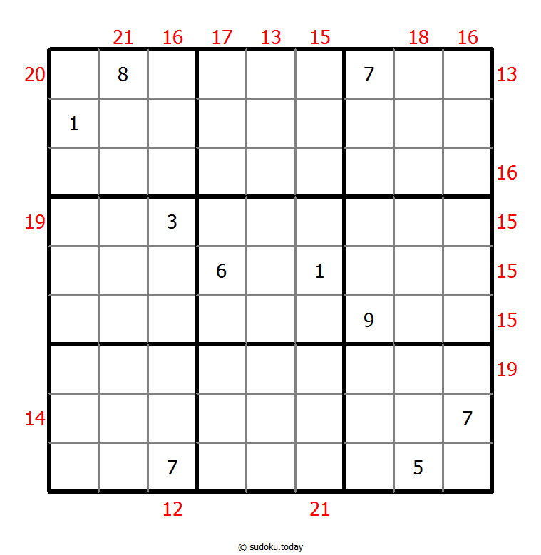 Sum Frame Sudoku 18-June-2020