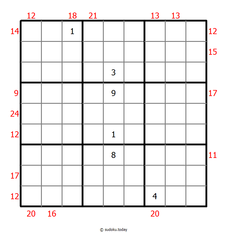 Sum Frame Sudoku 26-June-2020