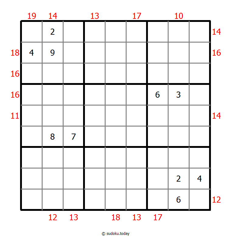 Sum Frame Sudoku 15-June-2020