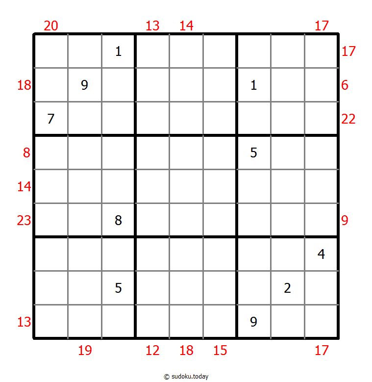 Sudoku Somma al Margine