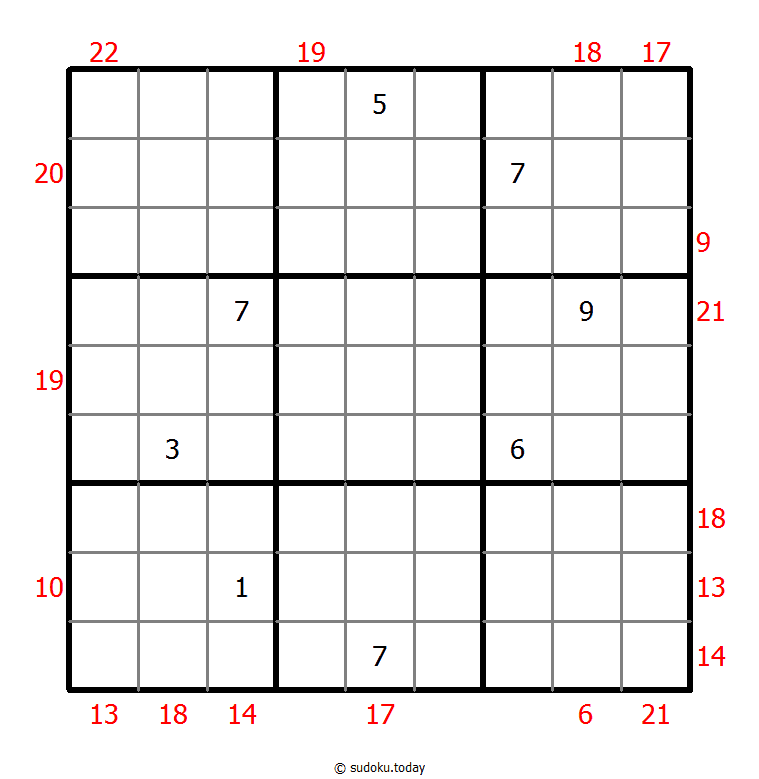 Sum Frame Sudoku 17-May-2021
