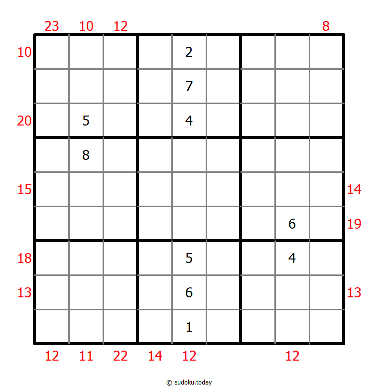Sum Frame Sudoku 1-August-2021