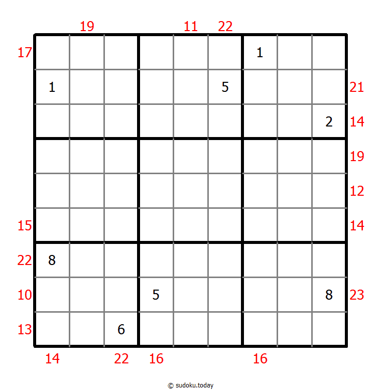 Sum Frame Sudoku 8-August-2021