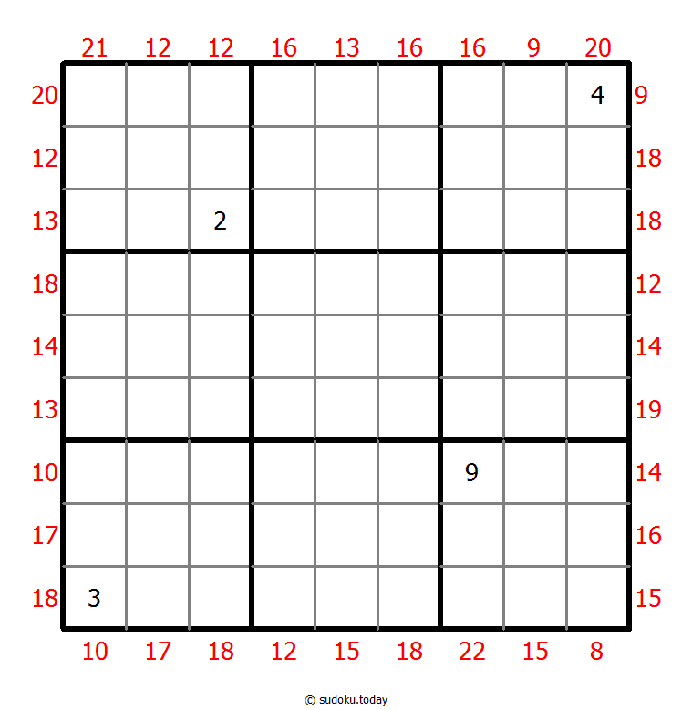 Sum Frame Sudoku 28-June-2020
