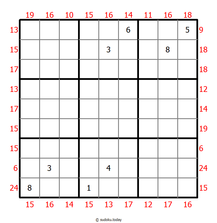 Sum Frame Sudoku 15-June-2020