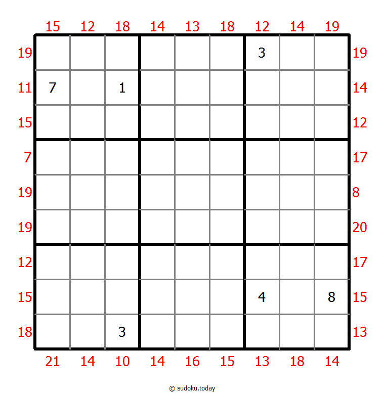Sum Frame Sudoku 23-June-2020