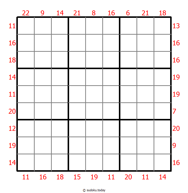 Sum Frame Sudoku 25-January-2021