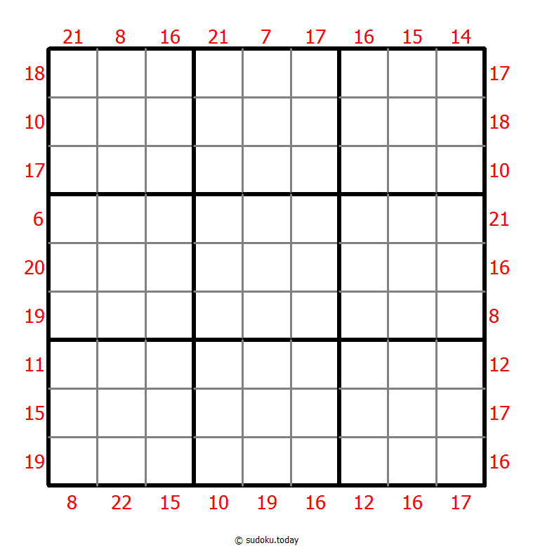 Sum Frame Sudoku 6-February-2021