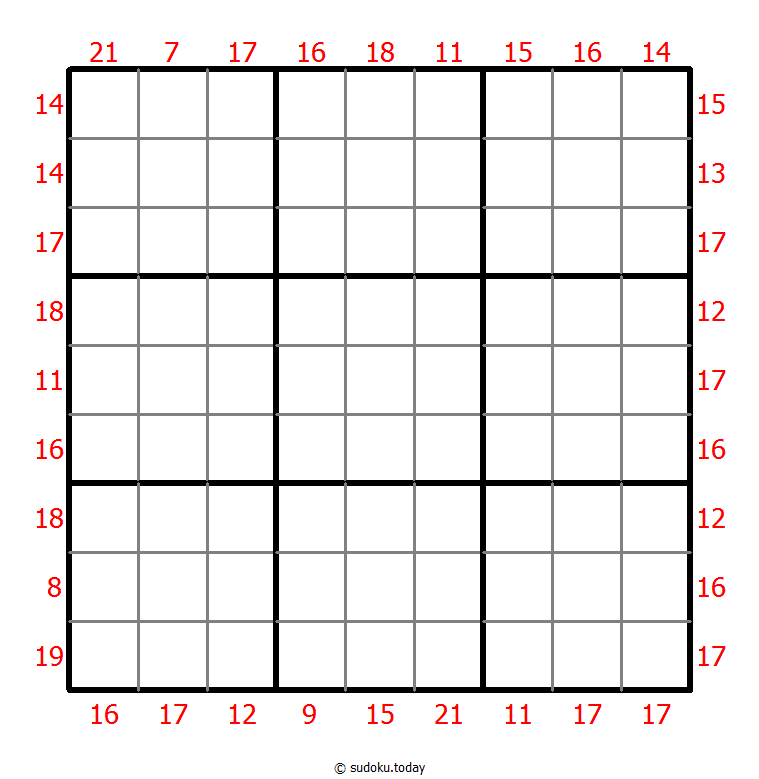 Sum Frame Sudoku 11 November 2025