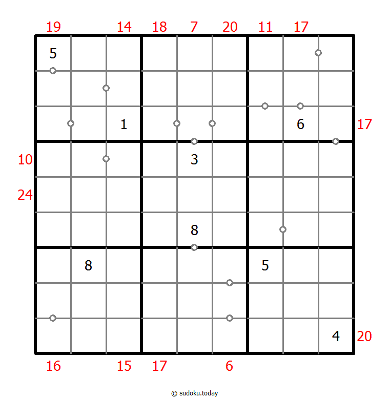 Hybrid Sudoku ( Consecutive Pairs + Sum Frame )