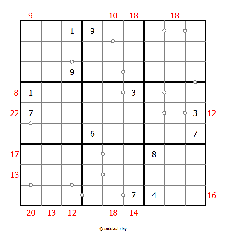 Hybrid Sudoku ( Consecutive Pairs + Sum Frame )