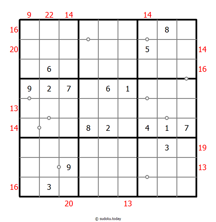 Hybrid Sudoku ( Consecutive Pairs + Sum Frame ) 3-September-2020