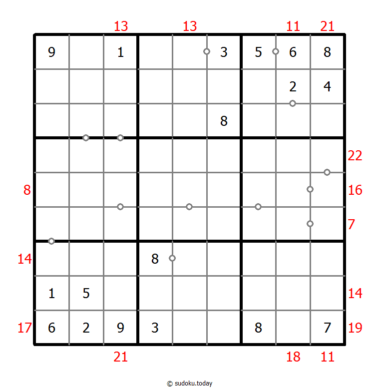 Hybrid Sudoku ( Consecutive Pairs + Sum Frame ) 14-March-2021