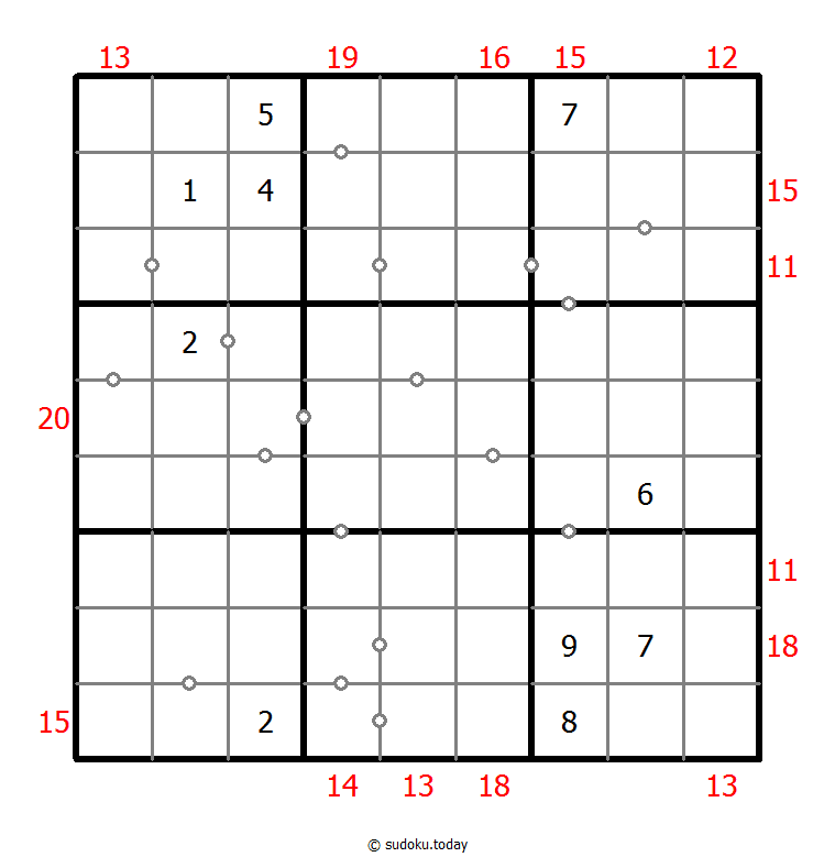 Hybrid Sudoku ( Consecutive Pairs + Sum Frame ) 10-February-2021