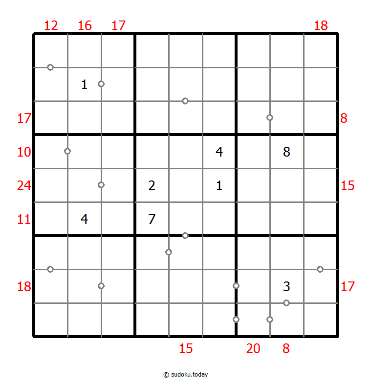 Hybrid Sudoku ( Consecutive Pairs + Sum Frame ) 2-August-2020