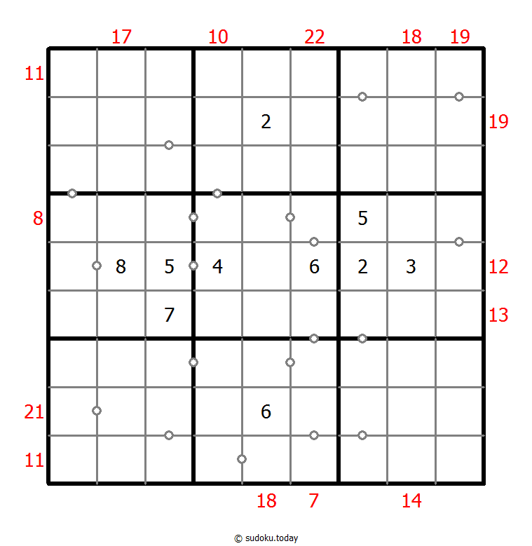 Hybrid Sudoku ( Consecutive Pairs + Sum Frame )