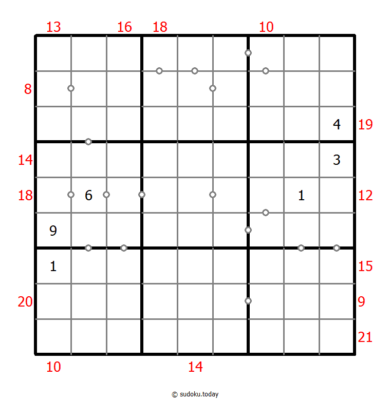 Hybrid Sudoku ( Consecutive Pairs + Sum Frame )