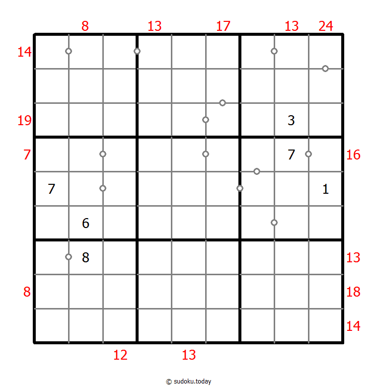 Hybrid Sudoku ( Consecutive Pairs + Sum Frame )
