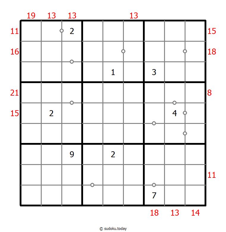 Hybrid Sudoku ( Consecutive Pairs + Sum Frame ) 1-August-2020