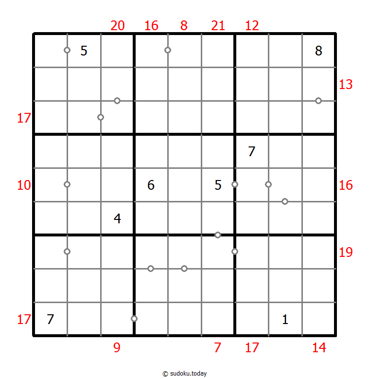 Hybrid Sudoku ( Consecutive Pairs + Sum Frame ) 21-February-2021