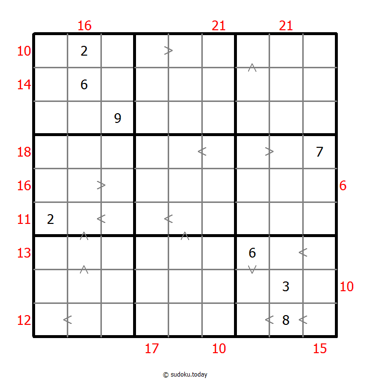 혼합 수독 (크기 비교 + 프레임 합) 퍼즐 예시