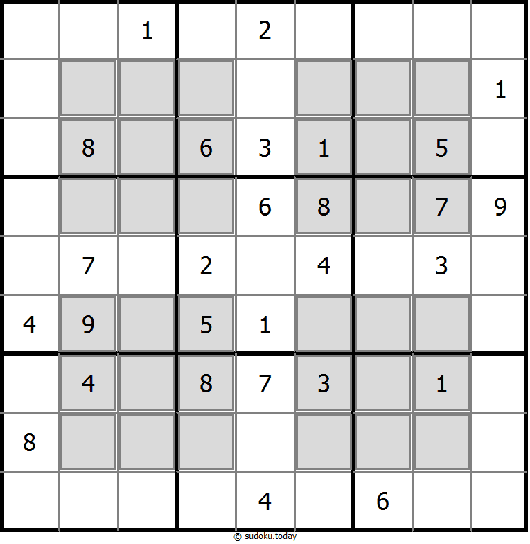 Sudoku fenêtre exemple de puzzle