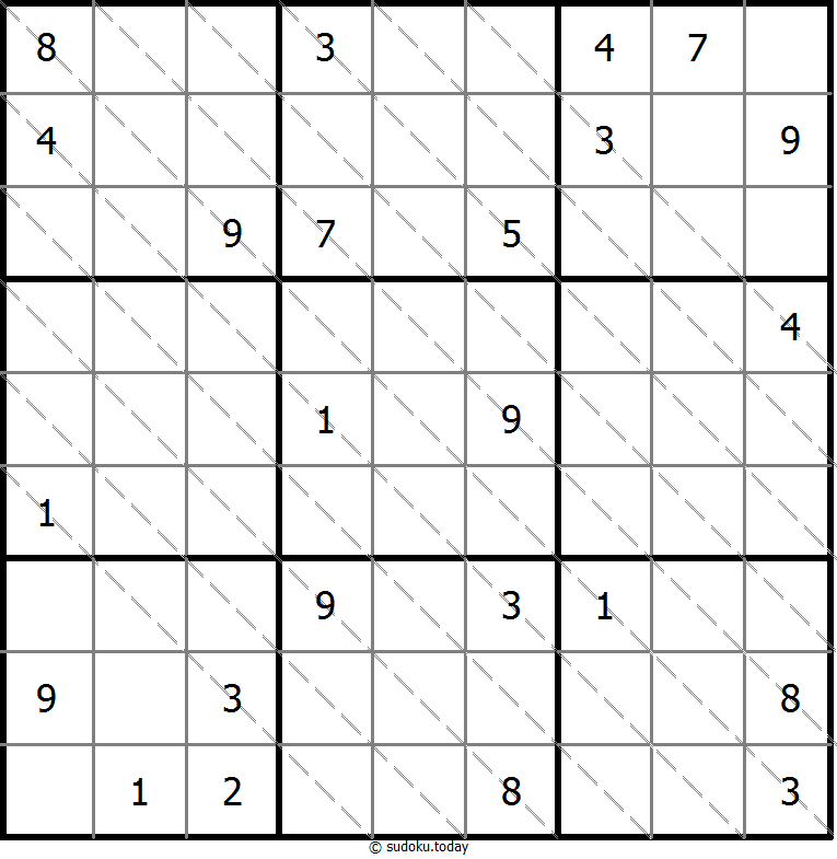 Multi Diagonal Sudoku 18-January-2021