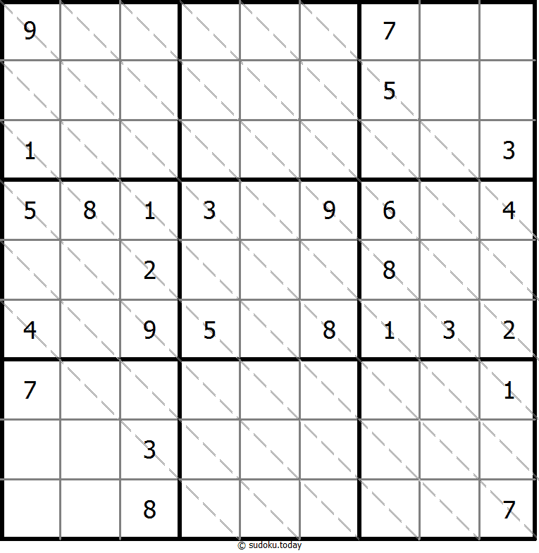 Multi Diagonal Sudoku