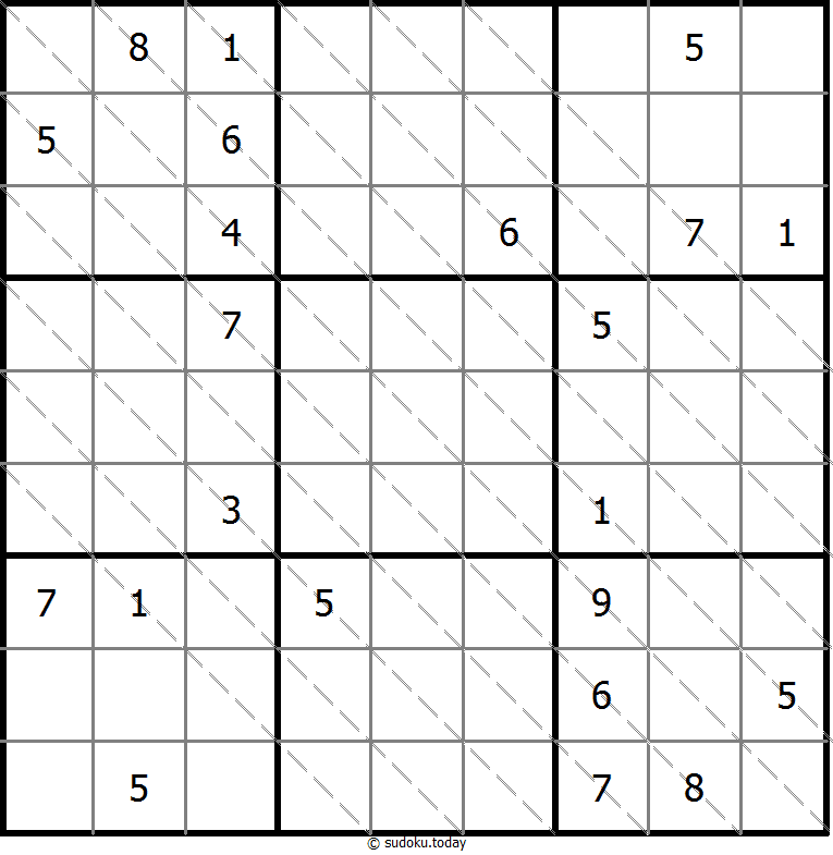 Multi Diagonal Sudoku
