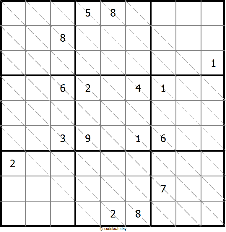 다중 대각선 수독 #13590