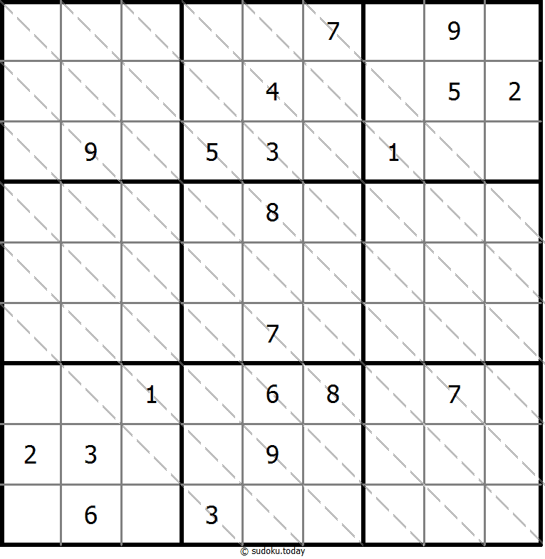 Multi Diagonal Sudoku 8-August-2020