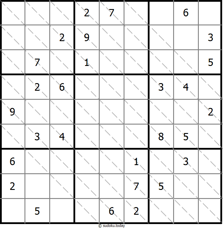 다중 대각선 수독 #13654