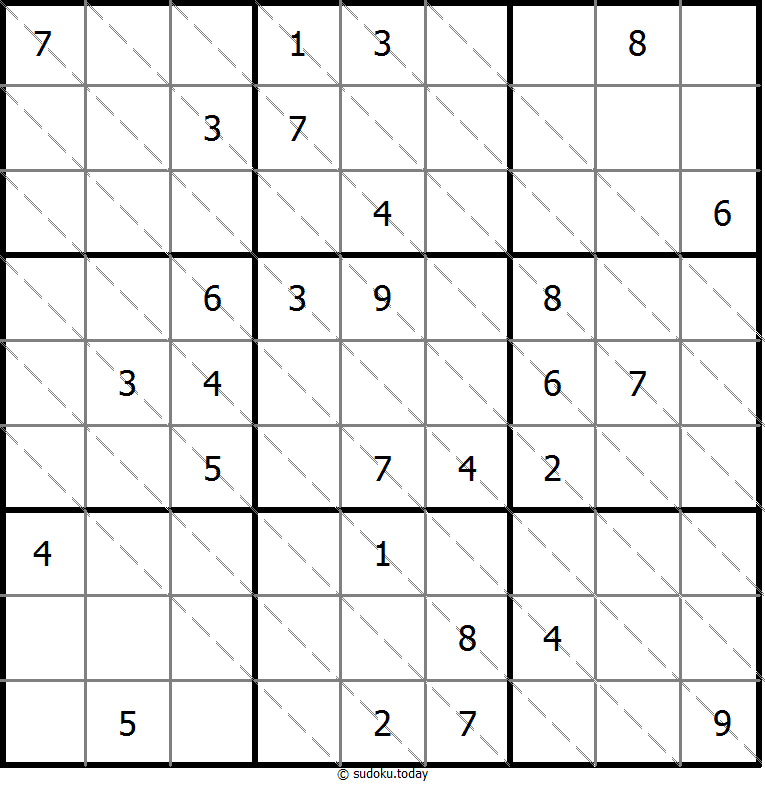Multi Diagonal Sudoku