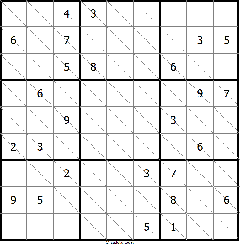 Multi Diagonal Sudoku