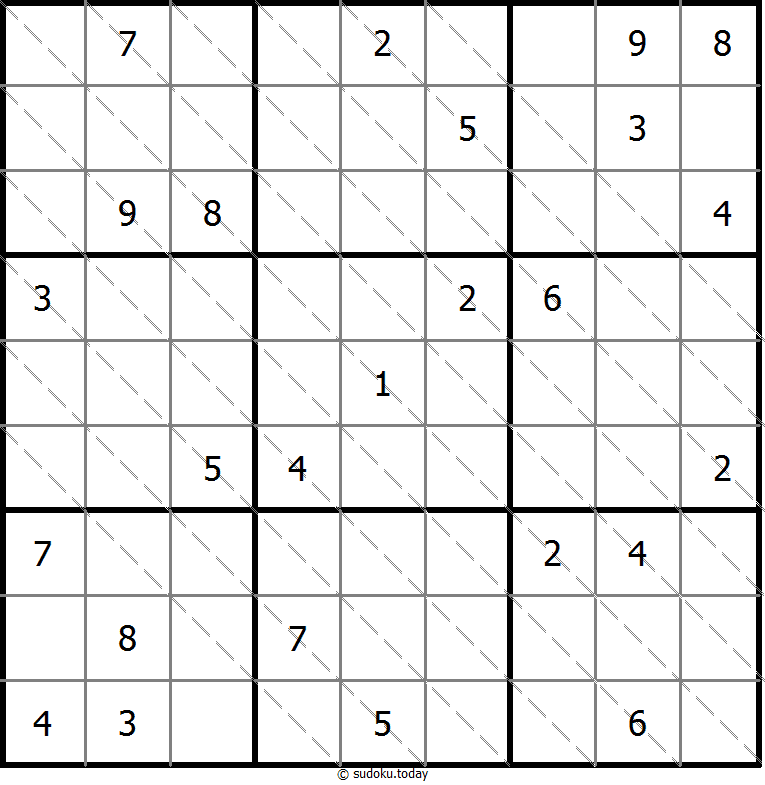 다중 대각선 수독 #13774