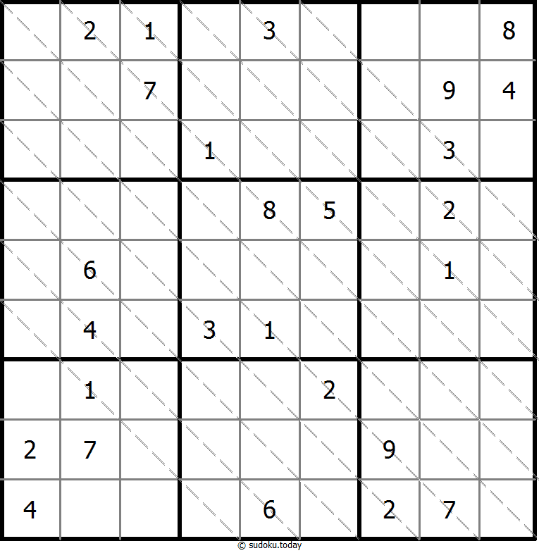 Multi Diagonal Sudoku 08 November 2025