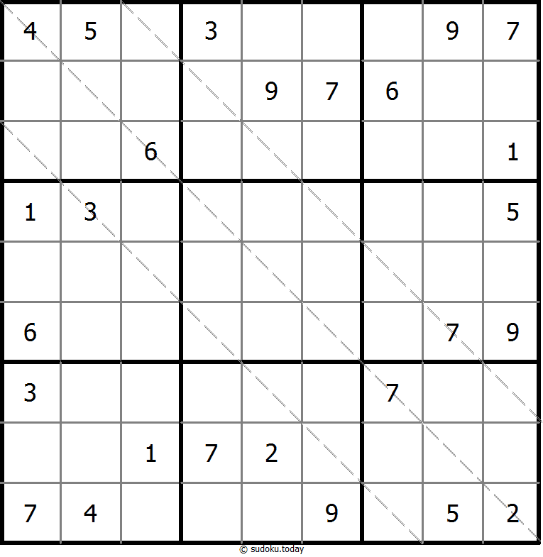 Multi Diagonal Sudoku