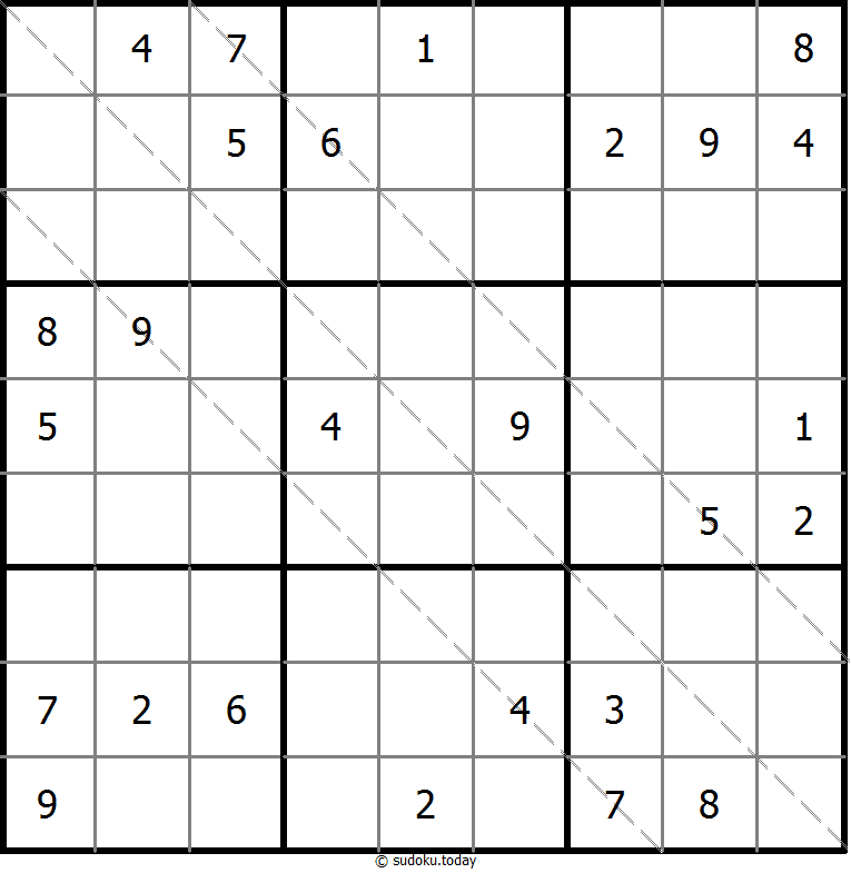 Multi Diagonal Sudoku