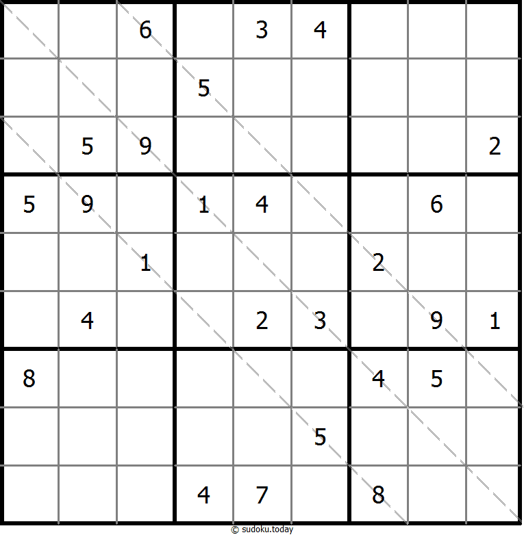 Multi Diagonal Sudoku