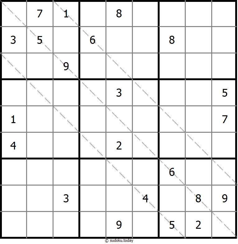 Multi Diagonal Sudoku