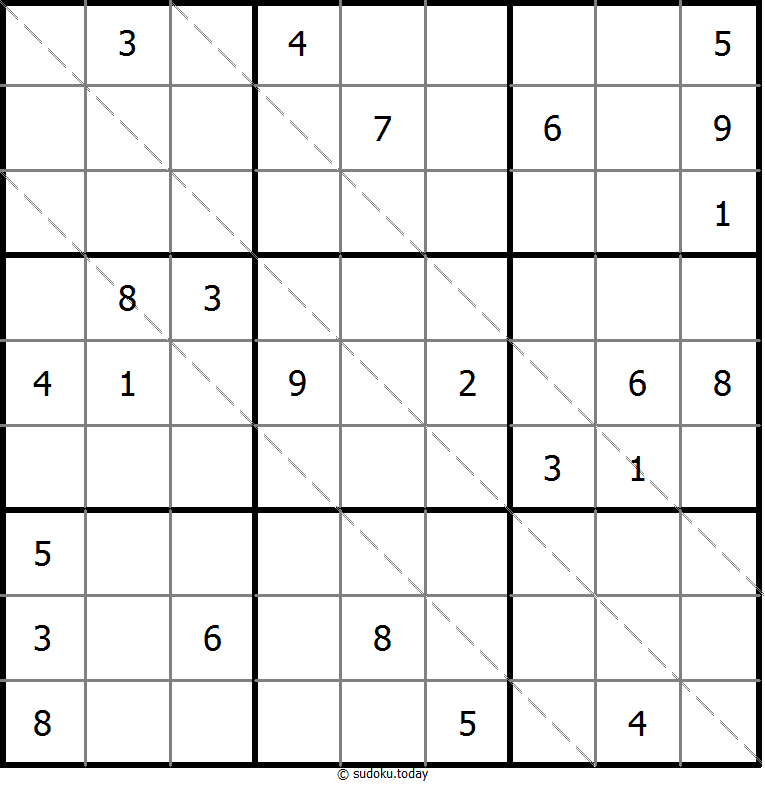 Multi Diagonal Sudoku