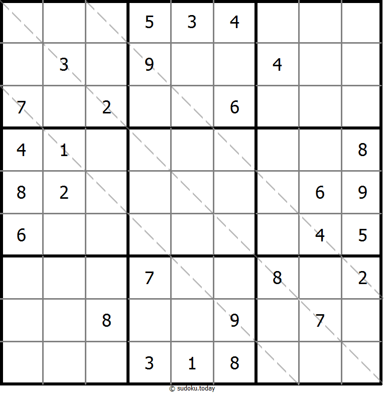 Multi Diagonal Sudoku